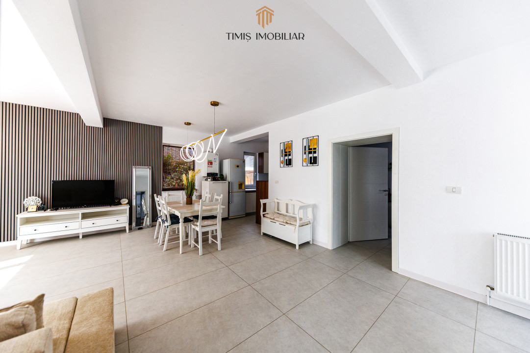 Duplex modern, parter, în Remetea Mare – mobilat complet, 3 camere