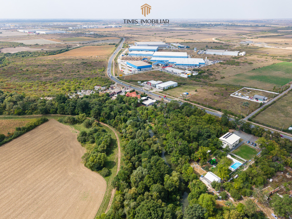 Teren 7.500 mp cu FS 91 m la E70 și Bega – ideal dezvoltare servicii
