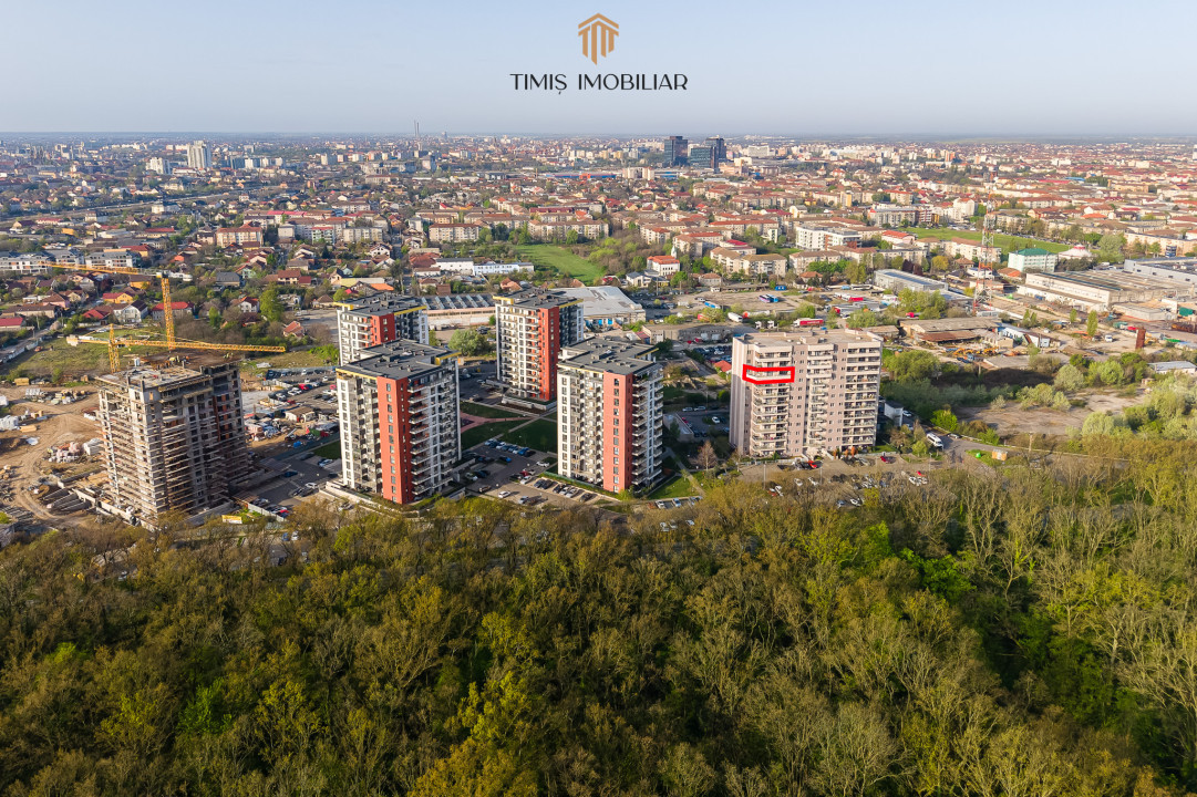 3 camere premium în Adora Forest | Terasă | Etaj 6 | Vedere spre verde