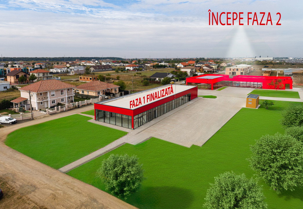 Spații comerciale de închiriat în noua Galerie Senso Lake – Dumbrăvița